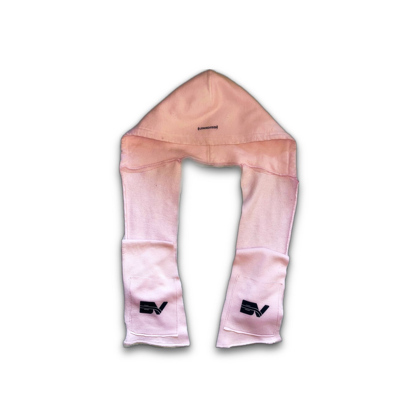 BV Pink Upcycled Hooded Scarf