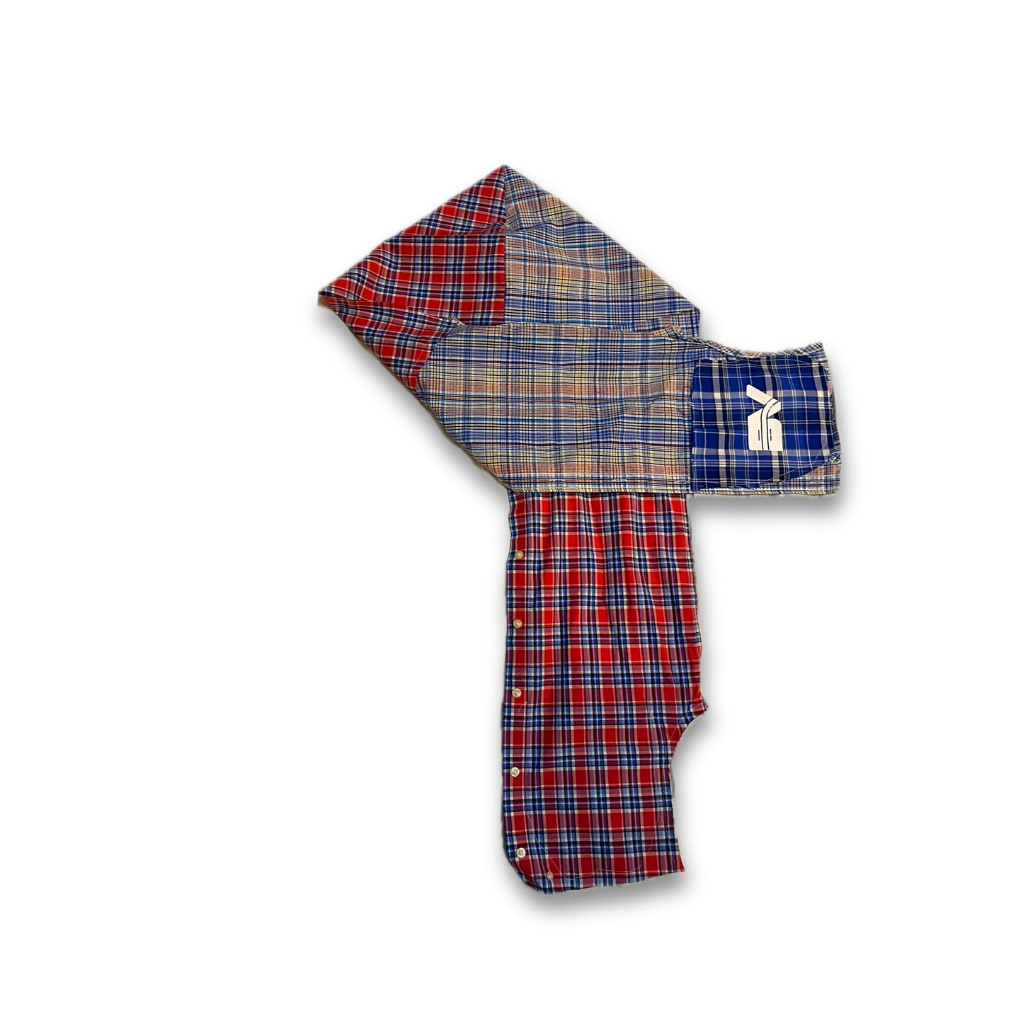 BV Plaid Hooded Scarf