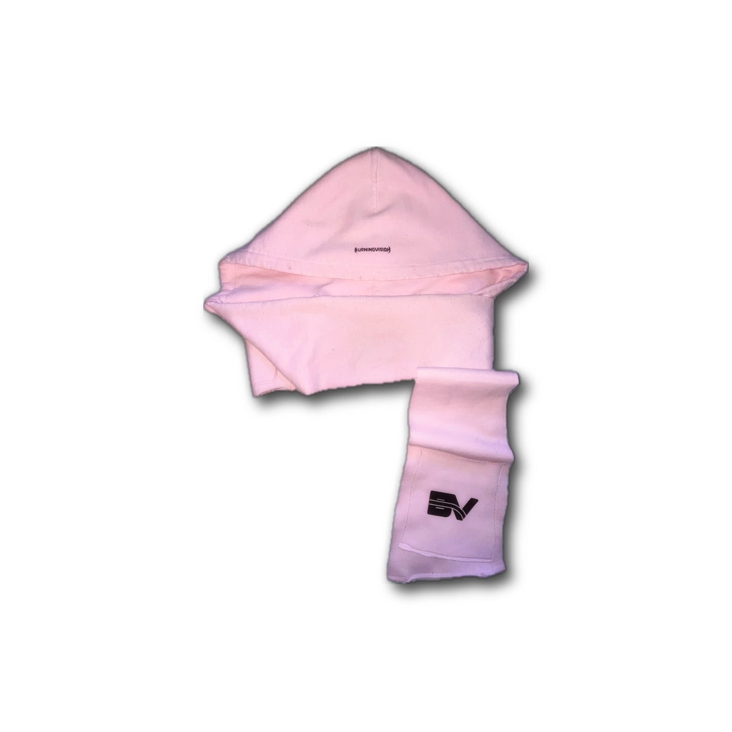 BV Pink Upcycled Hooded Scarf