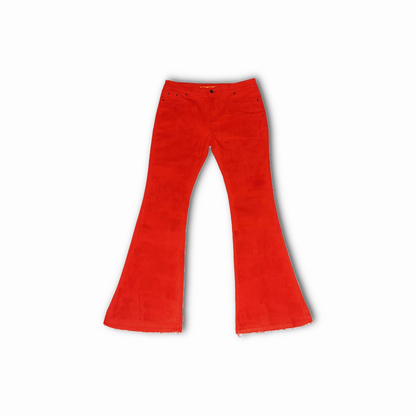 BV 'Sunset' Orange Painted Denim