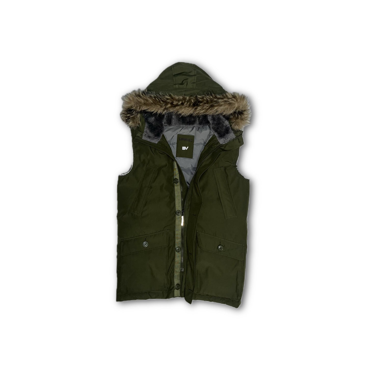 BV Fur Hood Reworked Vest